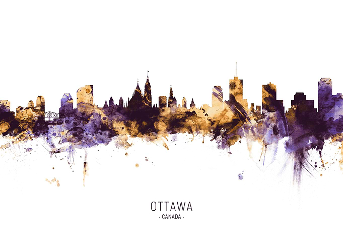 Ottawa Canada Skyline