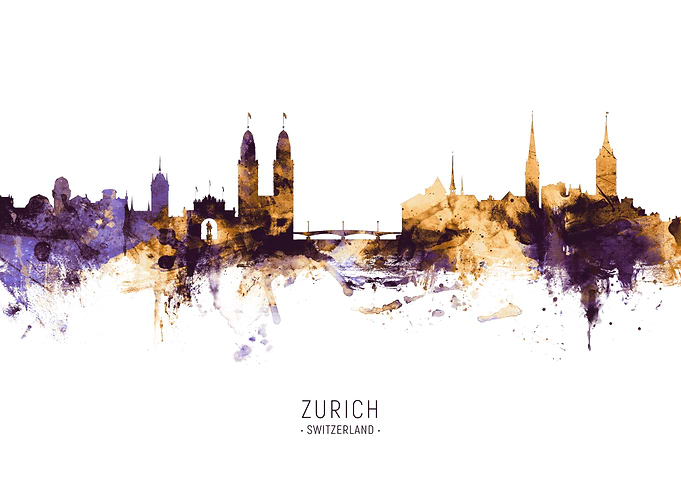 Zurich Switzerland Skyline