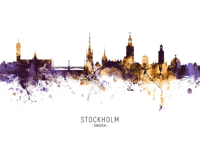Stockholm Sweden Skyline
