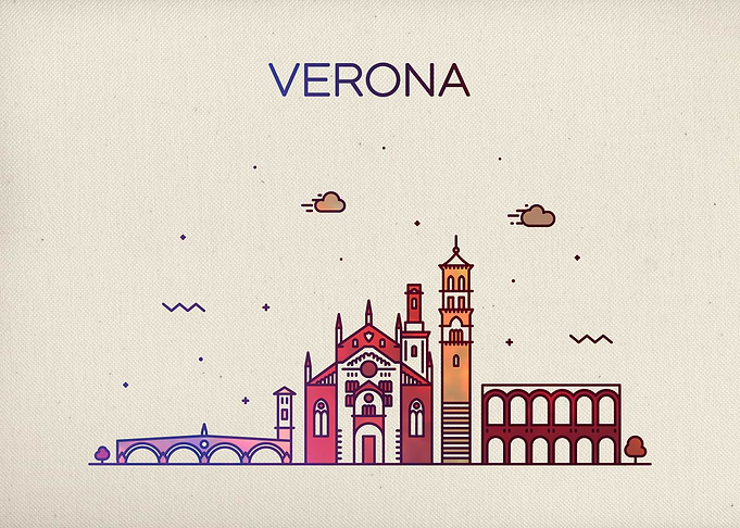 Verona Italy City Skyline
