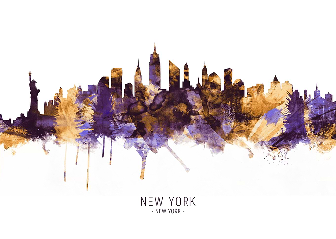 New York City NY Skyline