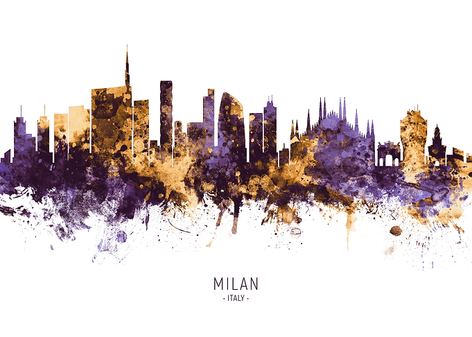 Milan Italy Skyline
