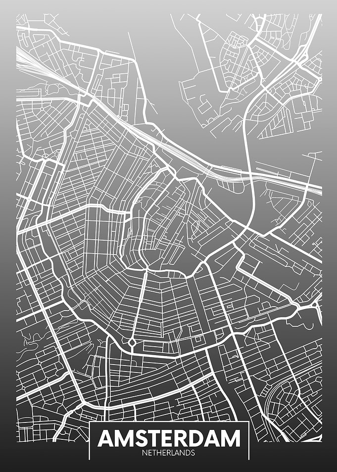 Amsterdam map Netherlands