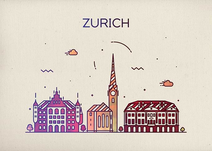Zurich City Skyline Fun