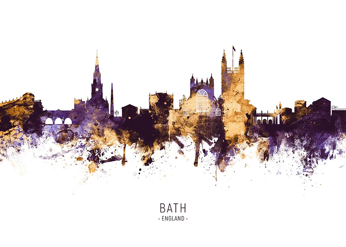 Bath England Skyline