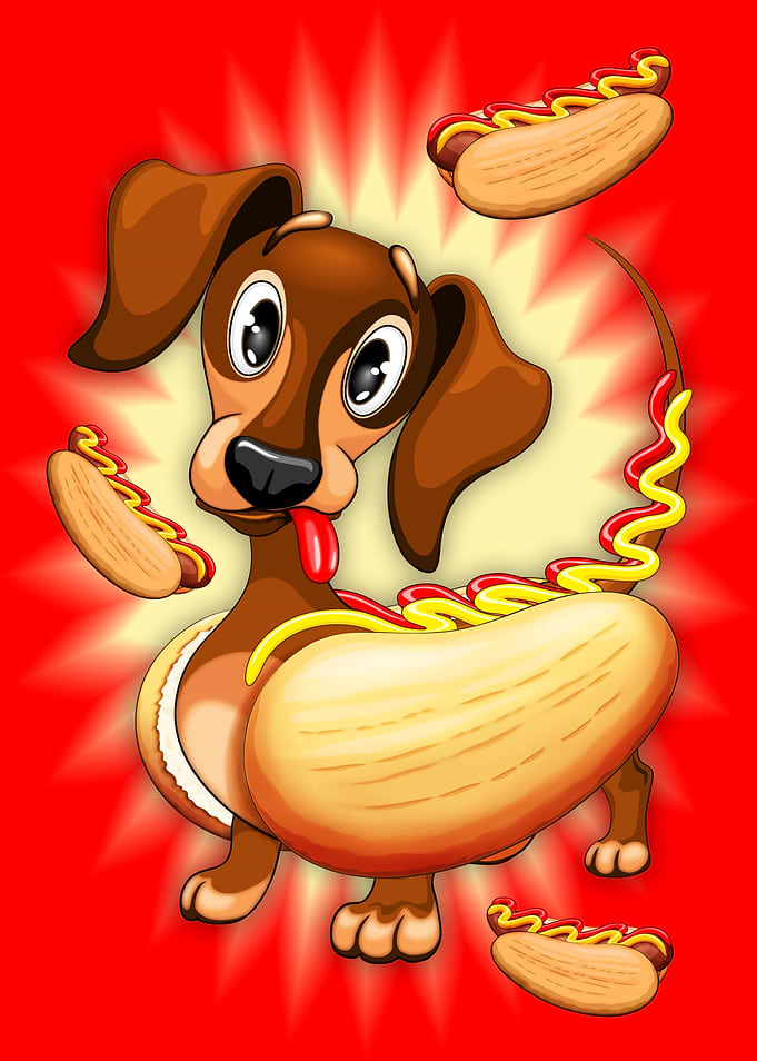Dachshund Hot Dog Cutie