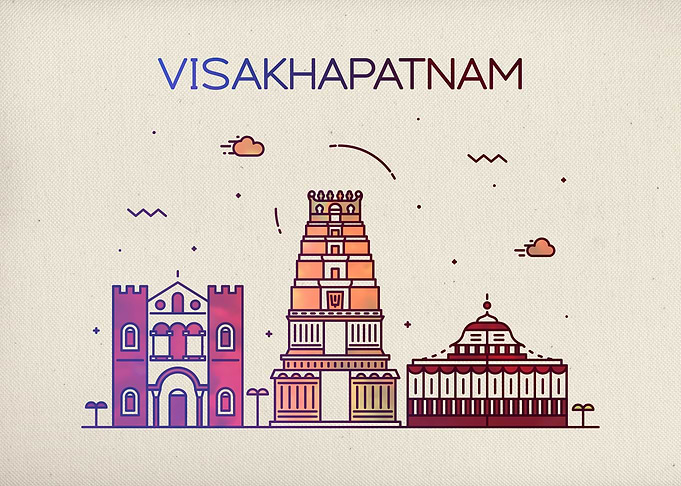 Visakhapatnam City Skyline