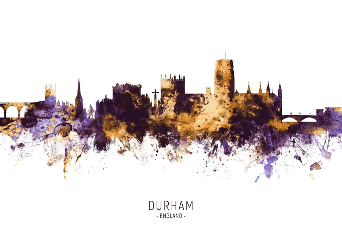 Durham England Skyline