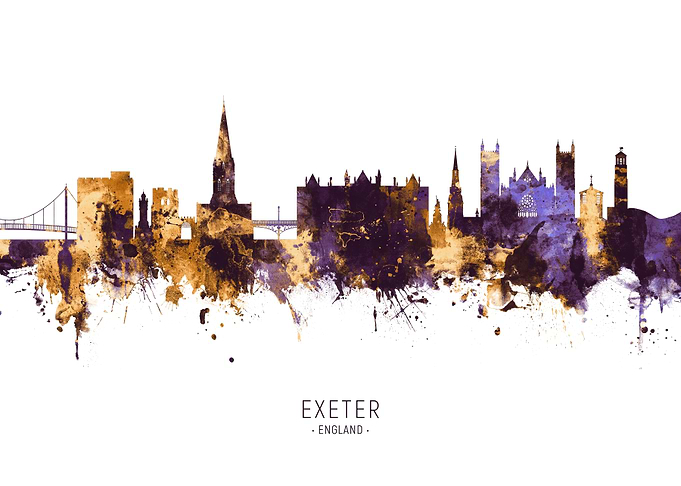Exeter England Skyline