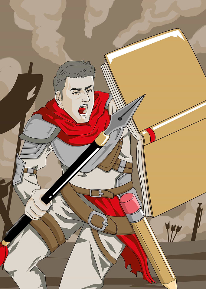 Pen equals sword
