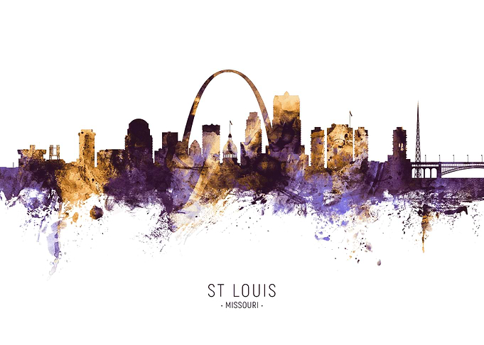 St Louis Missouri Skyline