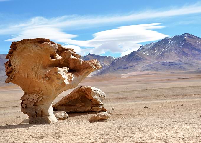 desert in the bolivian and