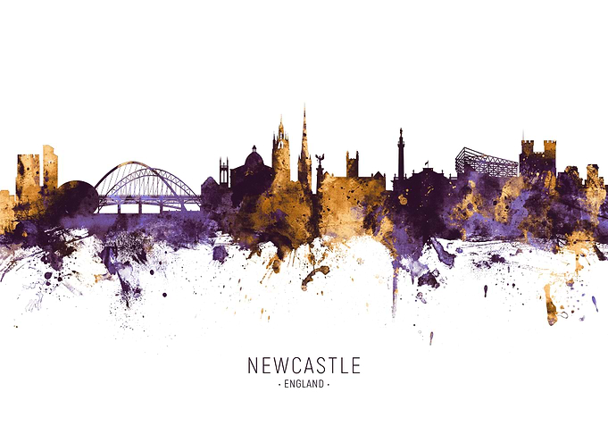 Newcastle England Skyline
