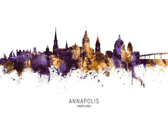 Annapolis Maryland Skyline