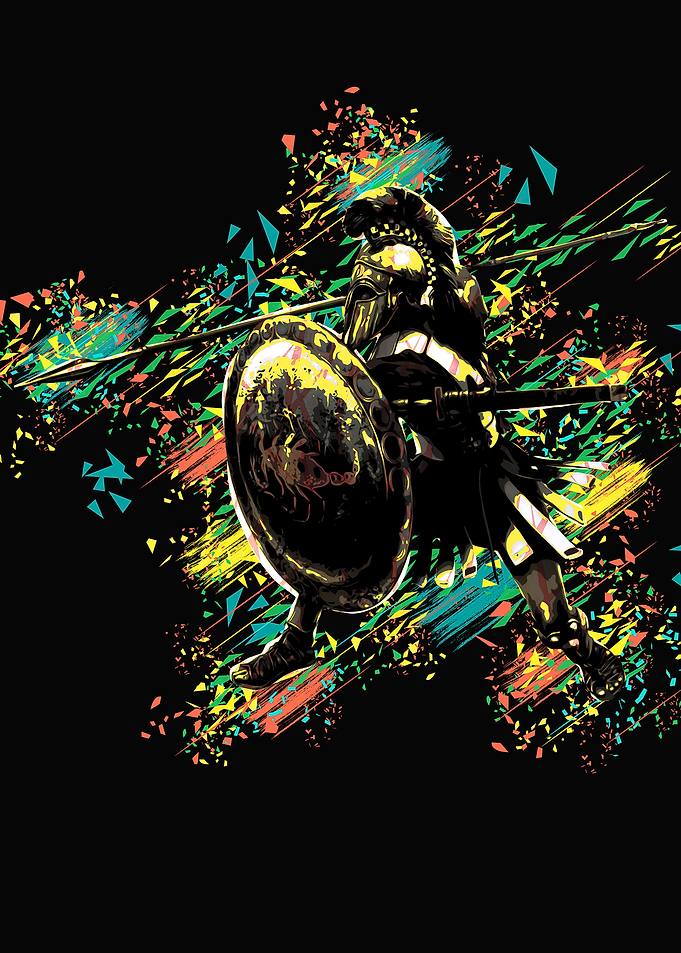 Greek Warrior Artwork