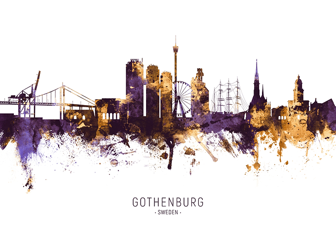 Gothenburg Sweden Skyline