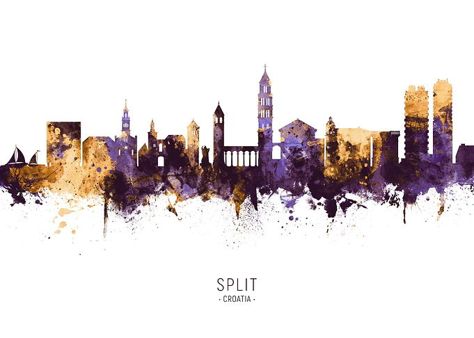 Split Croatia Skyline