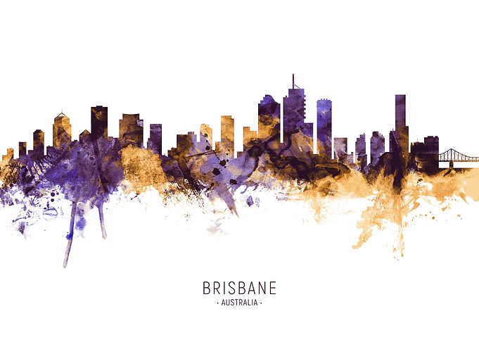 Brisbane Australia Skyline