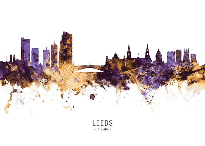 Leeds England Skyline