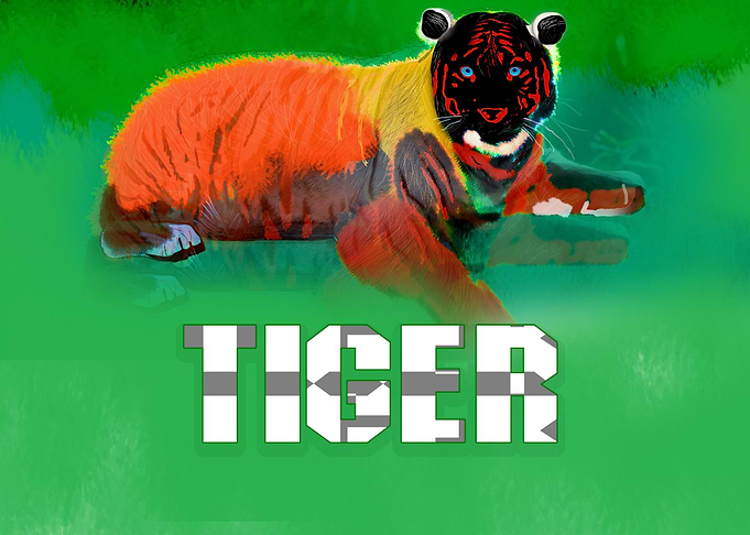 Tiger Wall Painting