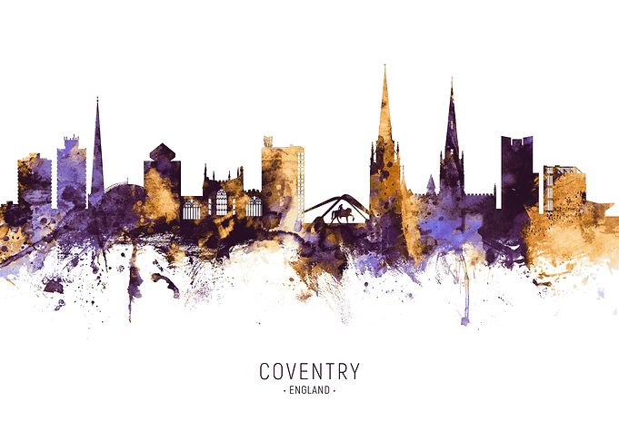 Coventry England Skyline