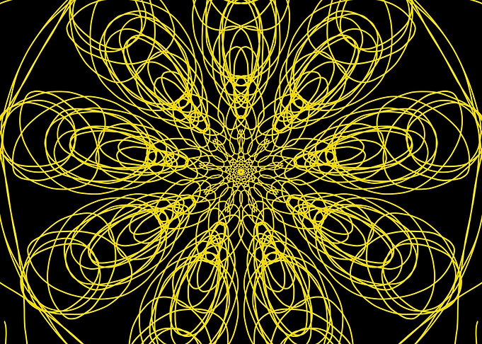 Mandala Yellow Flower