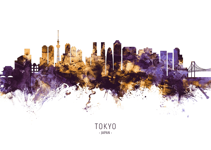 Tokyo Japan Skyline