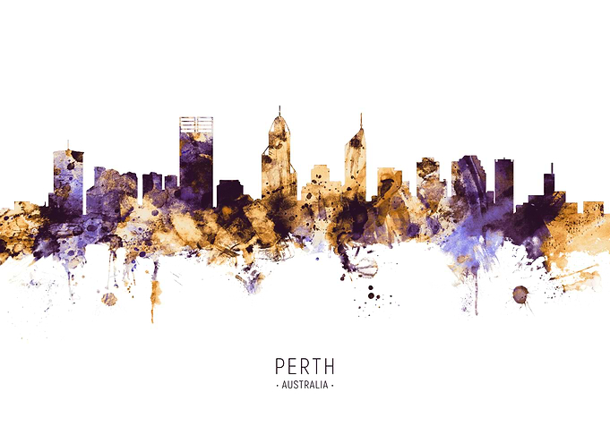 Perth Australia Skyline