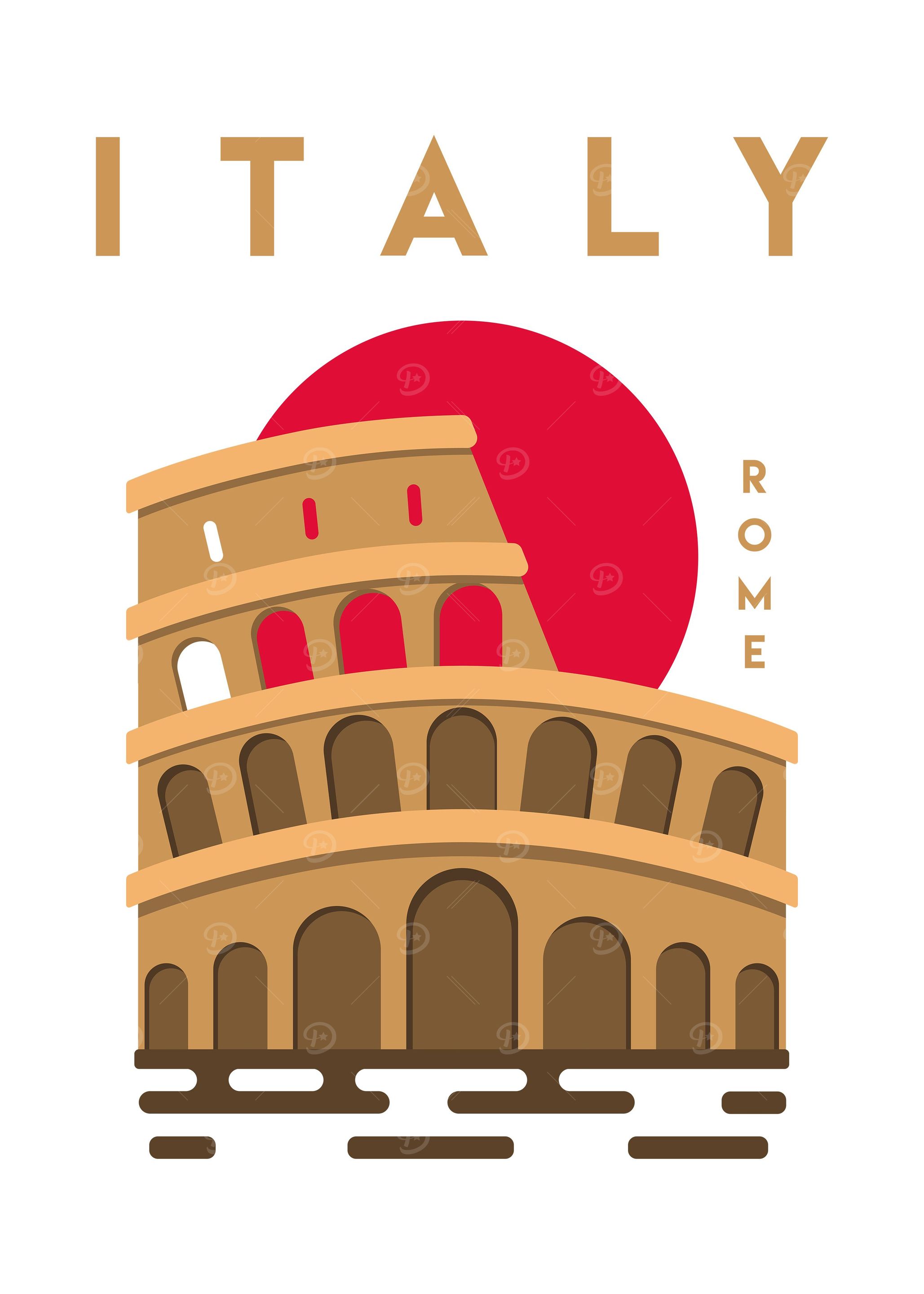 Italy Illustration