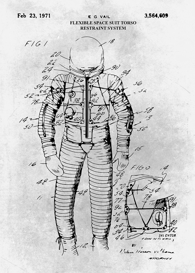 No369 Flexible space suit