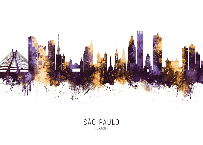 Sao Paulo Brazil Skyline