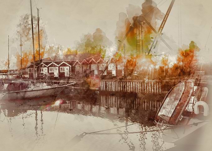 Sunset harbour