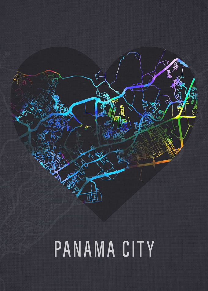 Panama City Heart Street