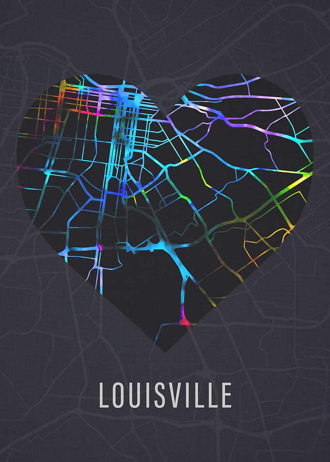 Louisville City Street Map