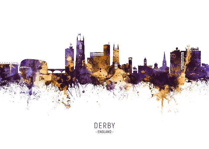 Derby England Skyline