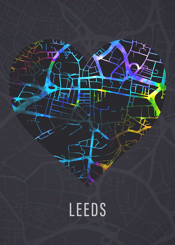 Leeds England City Streets
