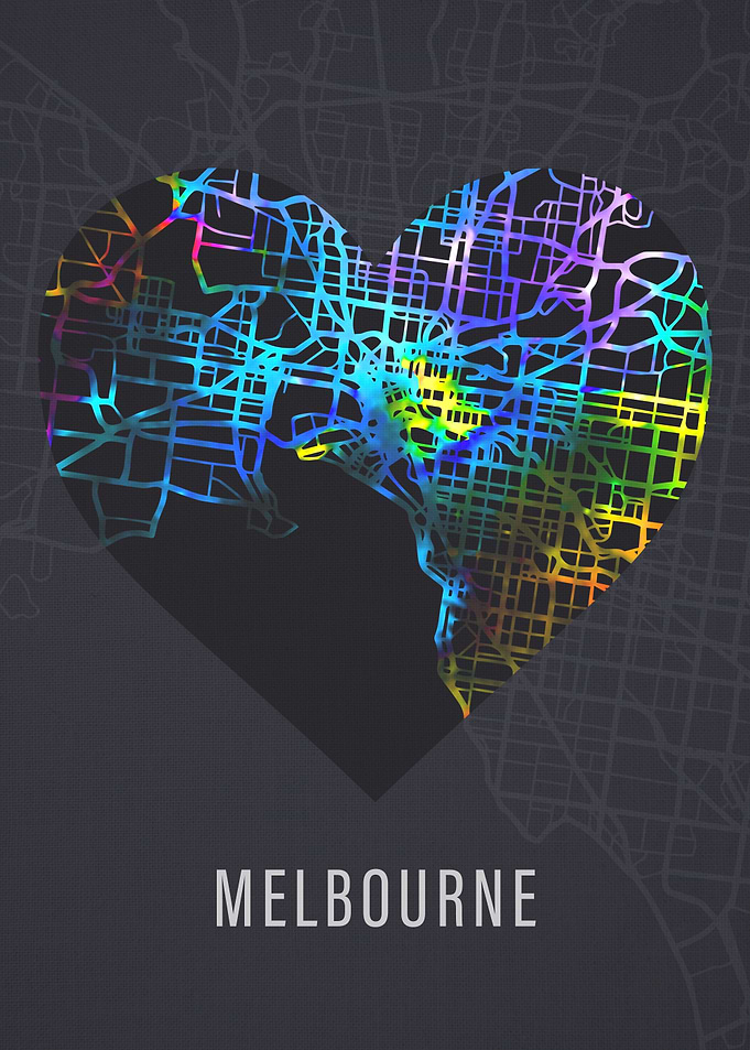 Melbourne City Street Map
