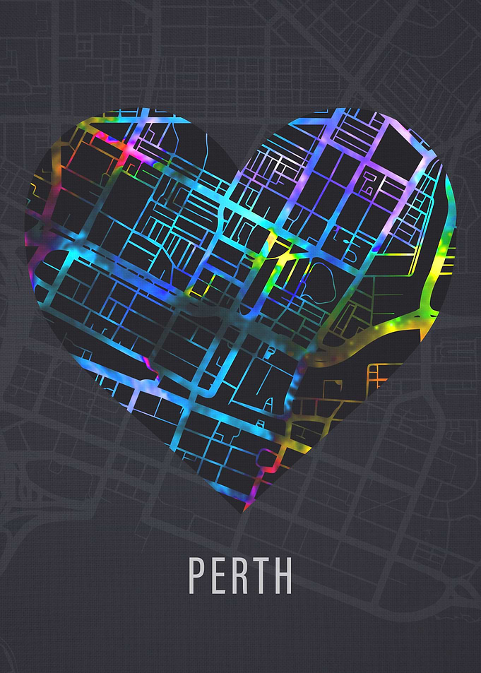 Perth Australia City Heart