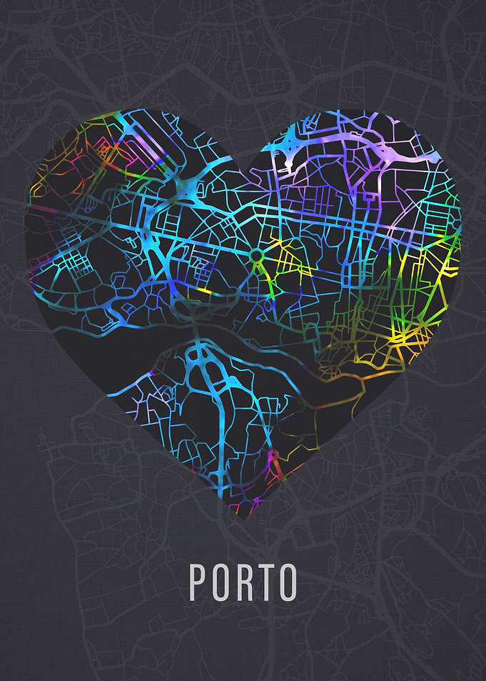 Porto Portugal City Heart