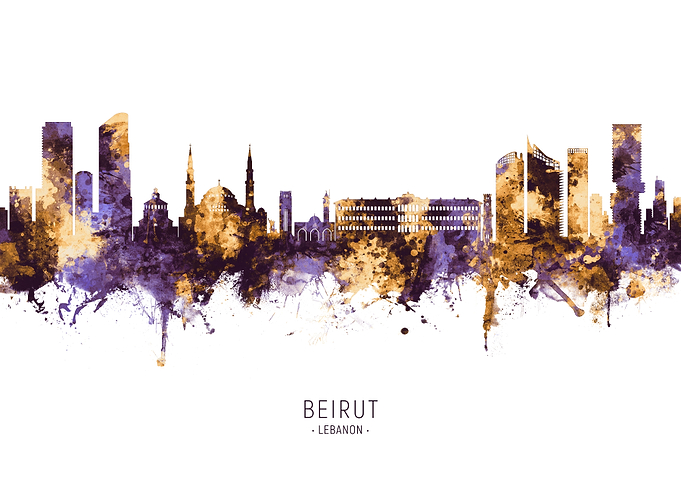 Beirut Lebanon Skyline