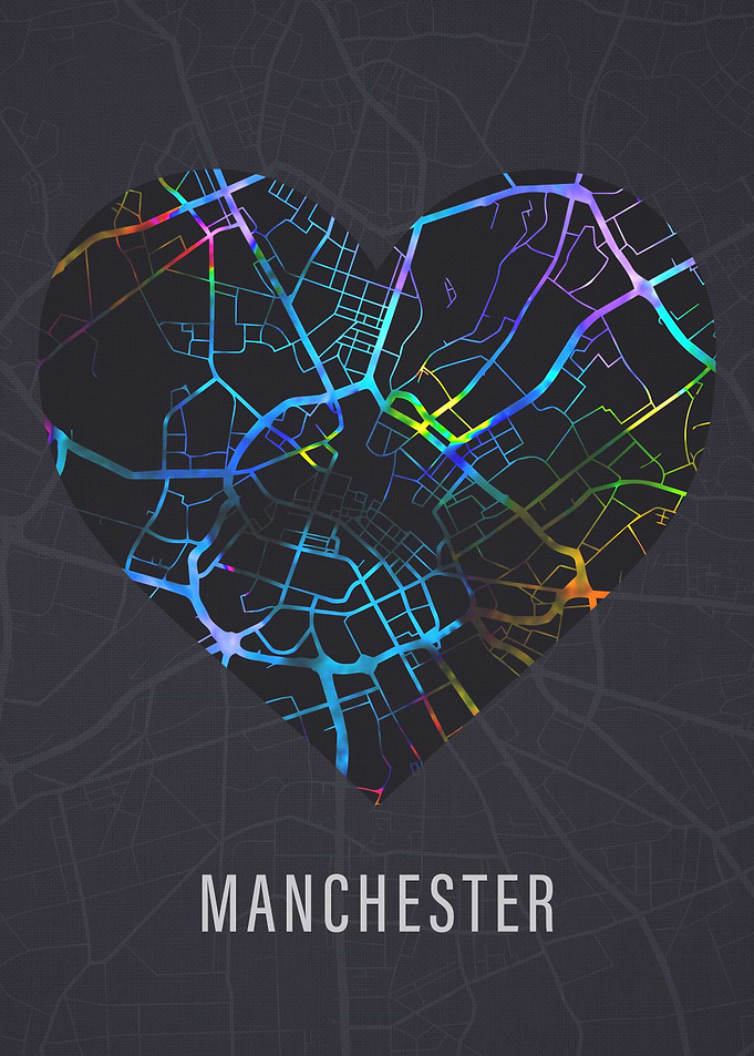 Manchester City Street Map