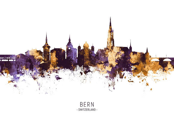 Bern Switzerland Skyline