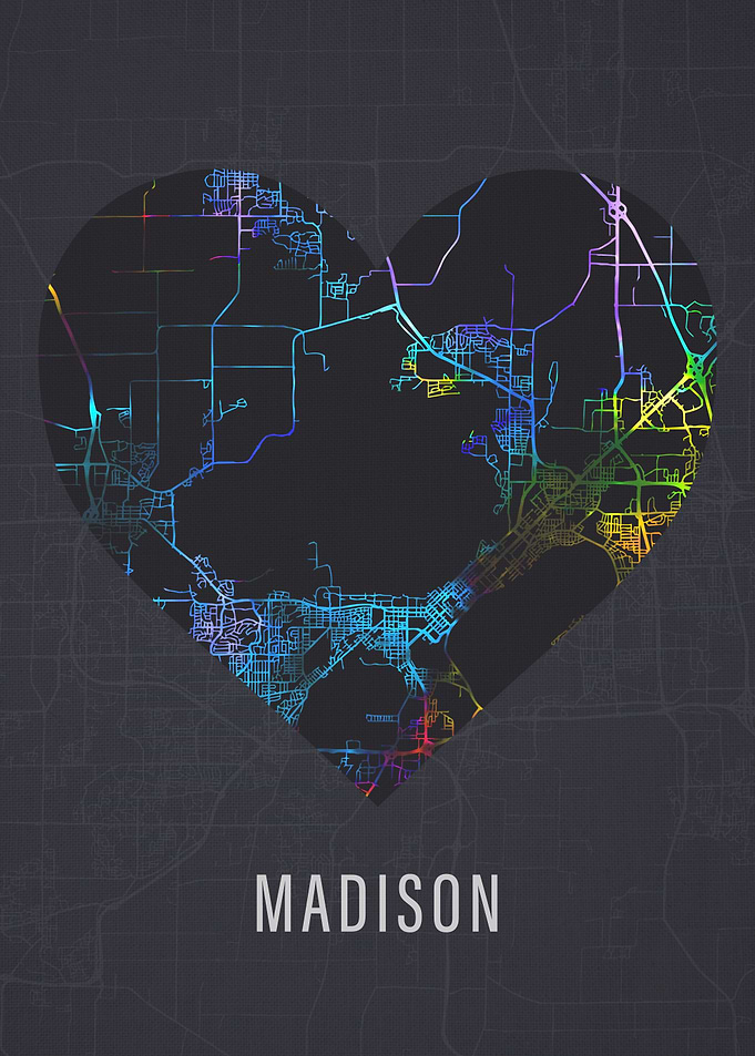 Madison City Street Map