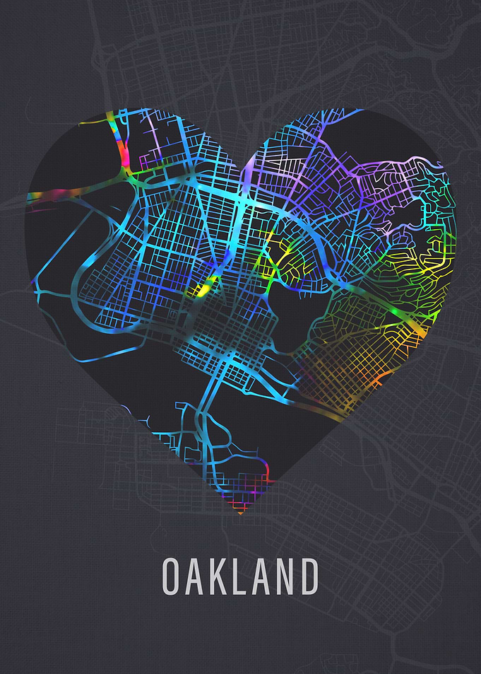 Oakland City Street Map