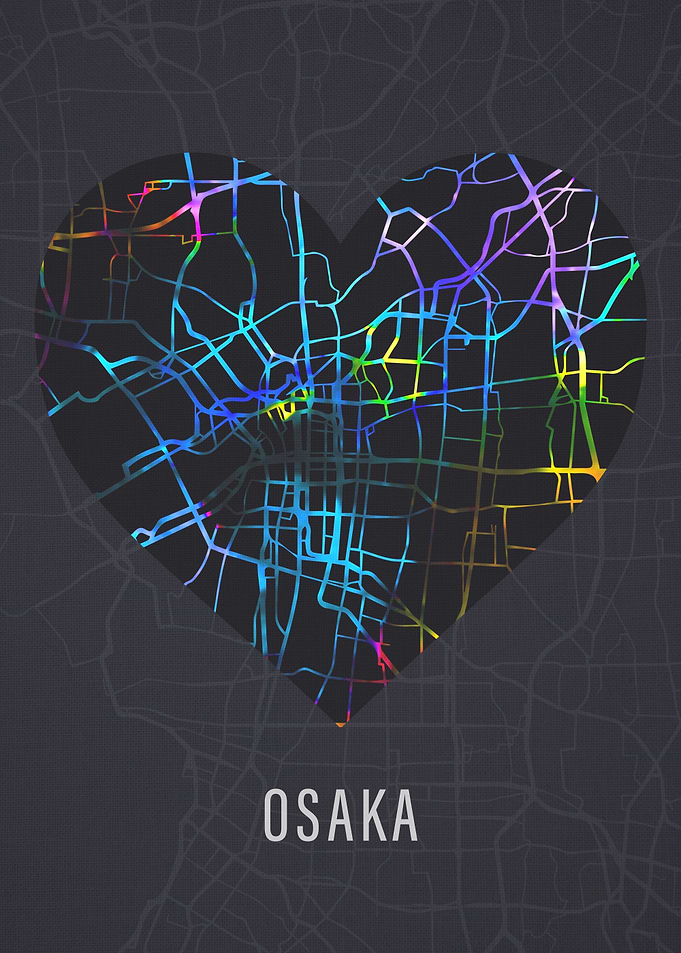 Osaka Japan City Heart