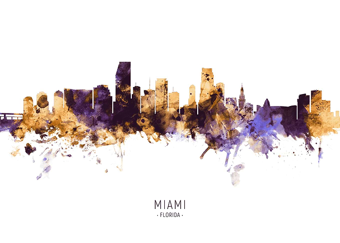 Miami Florida Skyline