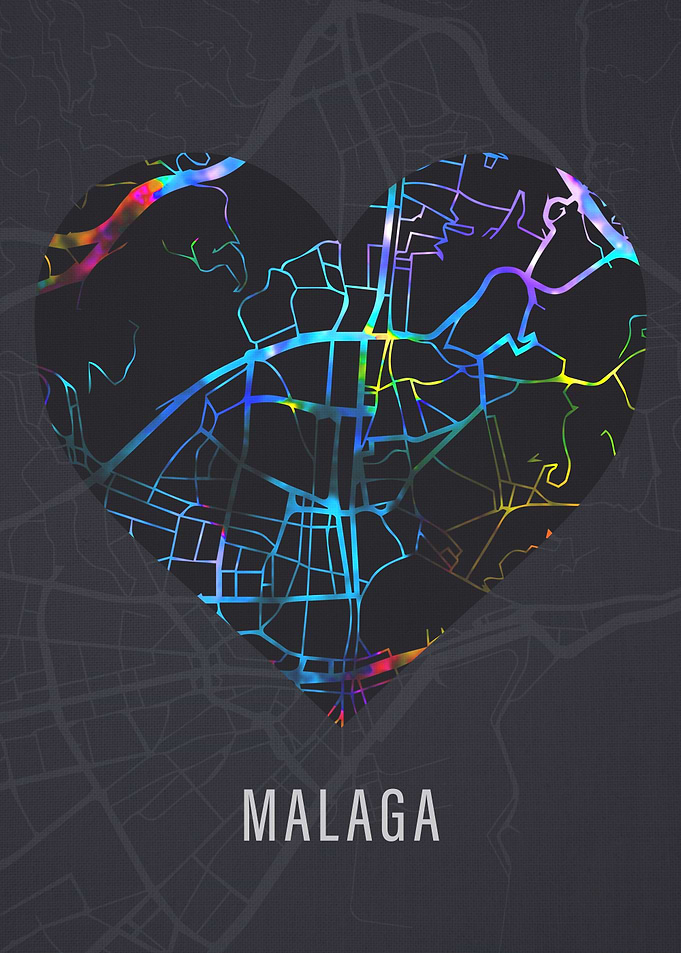 Malaga Spain City Street