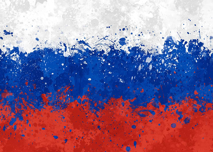 Russian Flag Grunge