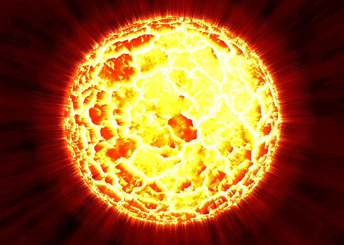 Abstract sun
