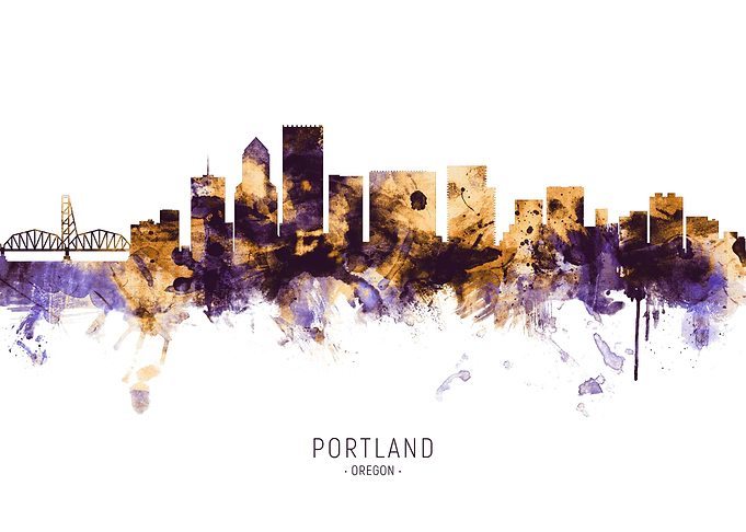Portland Oregon Skyline